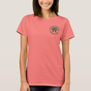 Grünes der Wecker-Shirt der Frauen T-Shirt