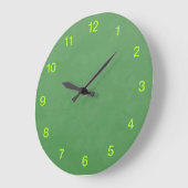 Grünes Design mit grüner Wandleuchte Große Wanduhr (Winkel)