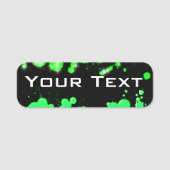 Grünes Design Namensschild (Vorderseite)