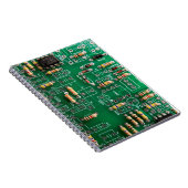 Grünes Design-Notebook für die Leiterplatte Notizblock (Rechte Seite)