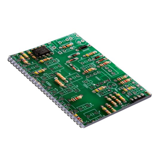 Grünes Design-Notebook für die Leiterplatte Notizblock (Rechte Seite)