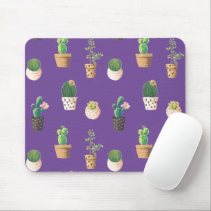 Grünes Dessert Sukkulente Kakteen in Pots Mousepad