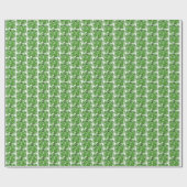 Grünes Diamantmuster-Wrap-Papier Geschenkpapier (Flach)