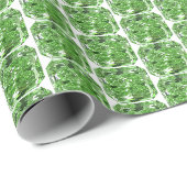 Grünes Diamantmuster-Wrap-Papier Geschenkpapier (Rolleneckpunkt)