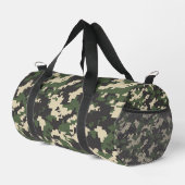 Grünes Digital-Tarnmuster Duffle Bag (Rechte Ecke)