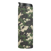 Grünes Digital-Tarnmuster Thermosbecher (Nach rechts gedreht)