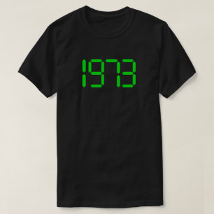Grünes Digitales 1973 T-Shirt für das Recht auf Ab