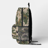 Grünes digitales Tarnmuster Bedruckter Rucksack (Rechts)