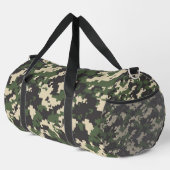 Grünes digitales Tarnmuster Duffle Bag (Rechte Ecke)