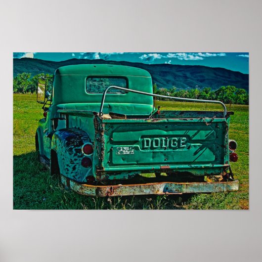 Grünes Dodge Poster (Vorne)