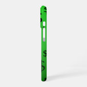 Grünes Dollarzeichen iPhone 16 Hülle (Linke Seite)