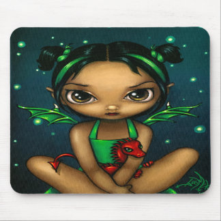 "Grünes Dragonling" Mousepad