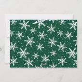 Grünes Drehbuch 5 FotoCollage Feiertagskarte (Rückseite)