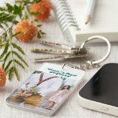 Grünes Drehbuch für Girlfriend Foto Schlüsselanhänger (Vorderseite rechts)