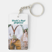 Grünes Drehbuch für Girlfriend Foto Schlüsselanhänger (Rückseite)