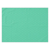 Grünes Drei-Tonen-Diamantmuster Tischdecke (Vorderseite (Horizontal))