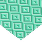 Grünes Drei-Tonen-Diamantmuster Tischdecke (Schrägansicht)