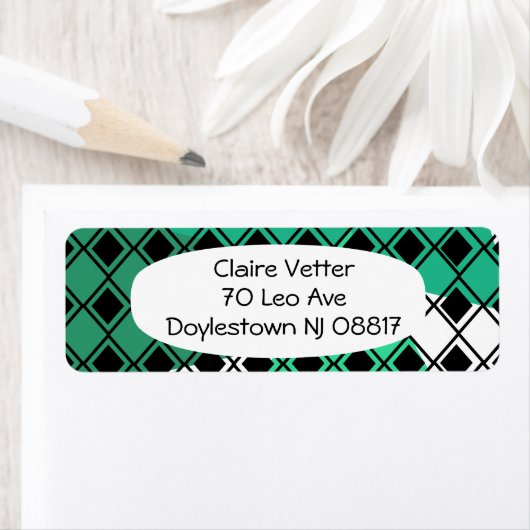 Grünes Dreieck Harlequin (Insitu)