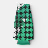 Grünes Dreieck Harlequin Flaschenkühler (Vorderseite)