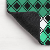 Grünes Dreieck Harlequin Mousepad (Ecke)