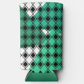 Grünes Dreieck Harlequin Selters Dosenkühler (Vorderseite)