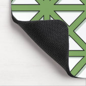 Grünes Dreieck Muster Mousepad (Ecke)