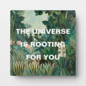 Grünes Dschungelgemälde-Universum rutscht Fotoplatte (Vorderseite)