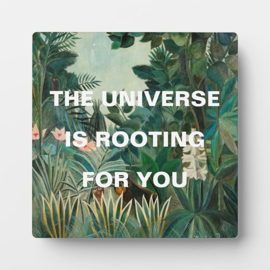 Grünes Dschungelgemälde-Universum rutscht Fotoplatte (Vorderseite)