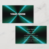Grünes Edelstahl-Metall Visitenkarte (Vorne/Hinten)