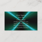 Grünes Edelstahl-Metall Visitenkarte (Rückseite)