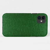 Grünes Edelstahlmetall Case-Mate iPhone Hülle (Rückseite (Horizontal))