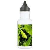 Grünes Eichen-Baum-Blätter Edelstahlflasche (Links)