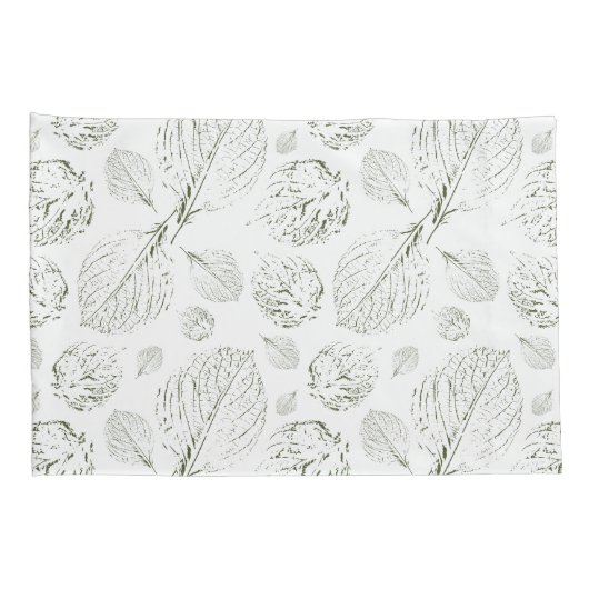 Grünes, einfaches strukturiertes Blätter - Moderne Kissenbezug (Rückseite-Rechts)