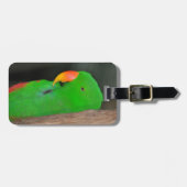 Grünes Eklektikgepäck Gepäckanhänger (Vorderseite horizontal)