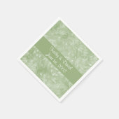 Grünes Elegant (Hochzeit) Serviette (Ecke)