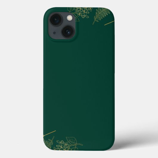 Grünes elegantes Case-Mate Barely There Apple iPhone Hülle (Rückseite)
