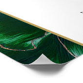 Grünes Elegantes florales Happy Retirement Begrüßu Poster (Ecke)