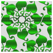 Grünes Element der abstrakten Kreise Stoff (Nahaufnahme)