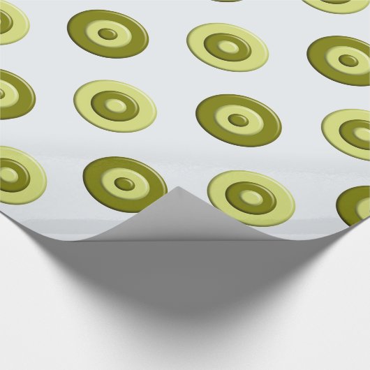 Grünes Element der Tupfen Geschenkpapier (Ecke)