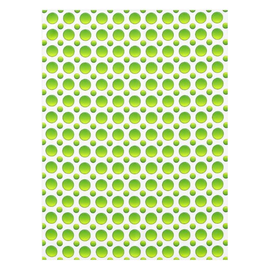 Grünes Element der Tupfen Tischdecke (Vorderseite)