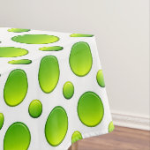 Grünes Element der Tupfen Tischdecke (Beispiel)