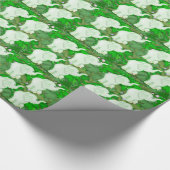 Grünes Elephant Cartoon Packpapier (Ecke)