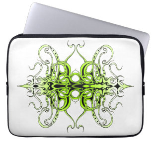 Grünes Empire Stammesdesign Laptopschutzhülle
