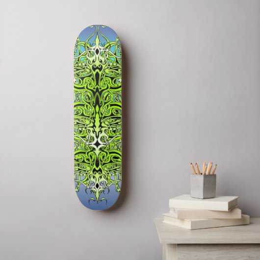 Grünes Empire Stammesdesign Skateboard (Wandkunst)