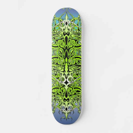 Grünes Empire Stammesdesign Skateboard (Vorderseite)