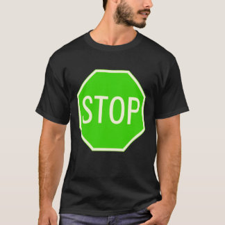 Grünes Endzeichen-Shirt T-Shirt
