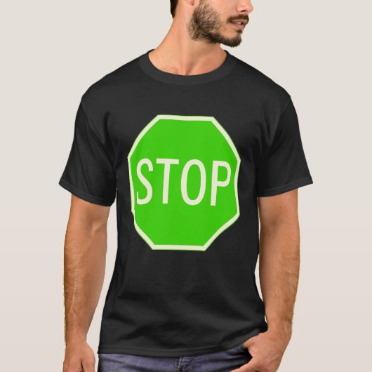 Grünes Endzeichen-Shirt T-Shirt (Vorderseite)