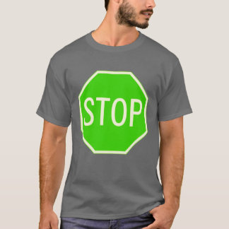 Grünes Endzeichen-Shirt T-Shirt