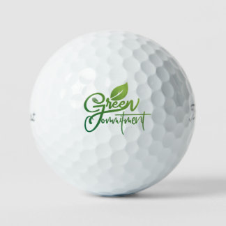 Grünes Engagement Golfball