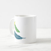 Grünes Englisch Budgie Tasse (Vorderseite Links)